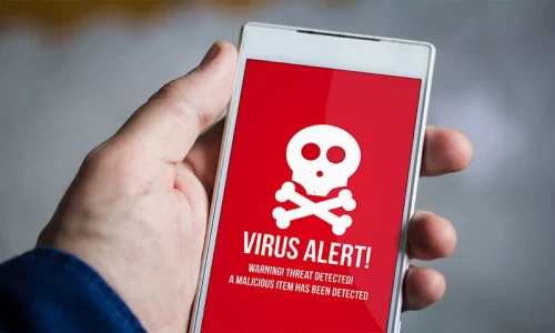 When the virus is on the device
