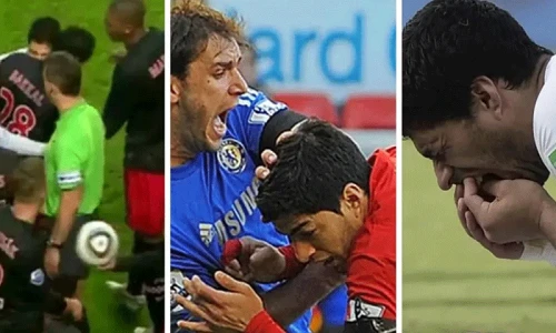 This time Suarez bit his teammate Alba